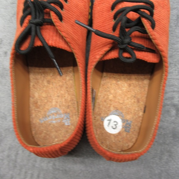 Dr. Martens 1461 Oxford Shoes Mens 13 Orange Corduroy Classic Lace Up Casual EUC - Picture 13 of 16